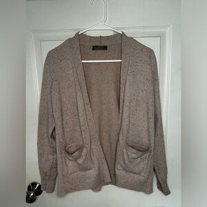 Verve Ami Tan Cardigan with Shawl Collar and Full-Length Sleeves